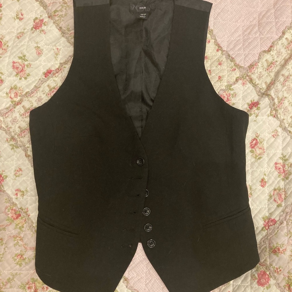 Y2K Vintage Black Vest